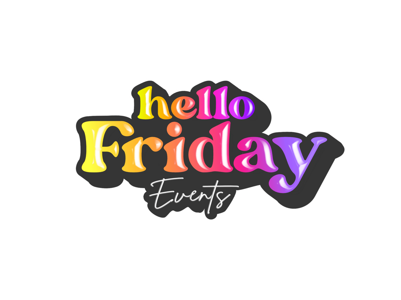 Custom installs hello friday events clipart clip art