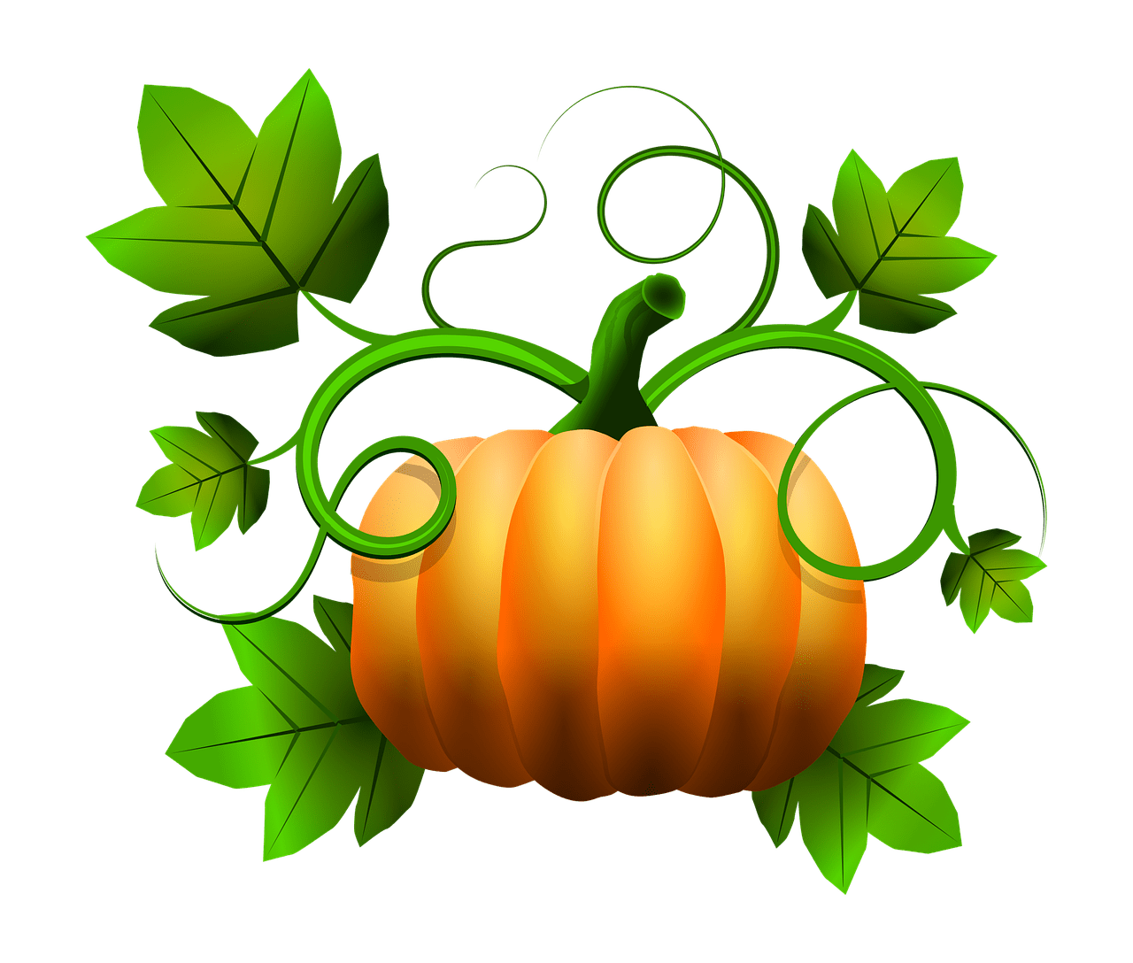 Cute pumpkin pin page clipart transparent