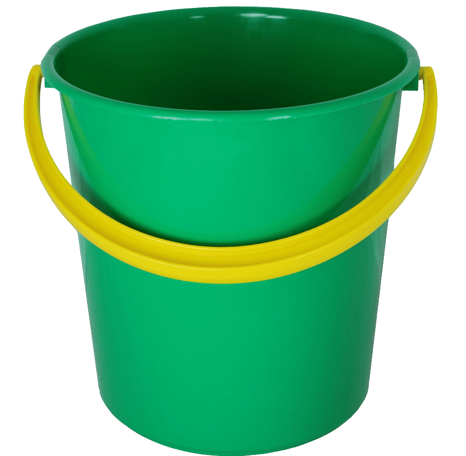 Green plastic bucket clipart photo