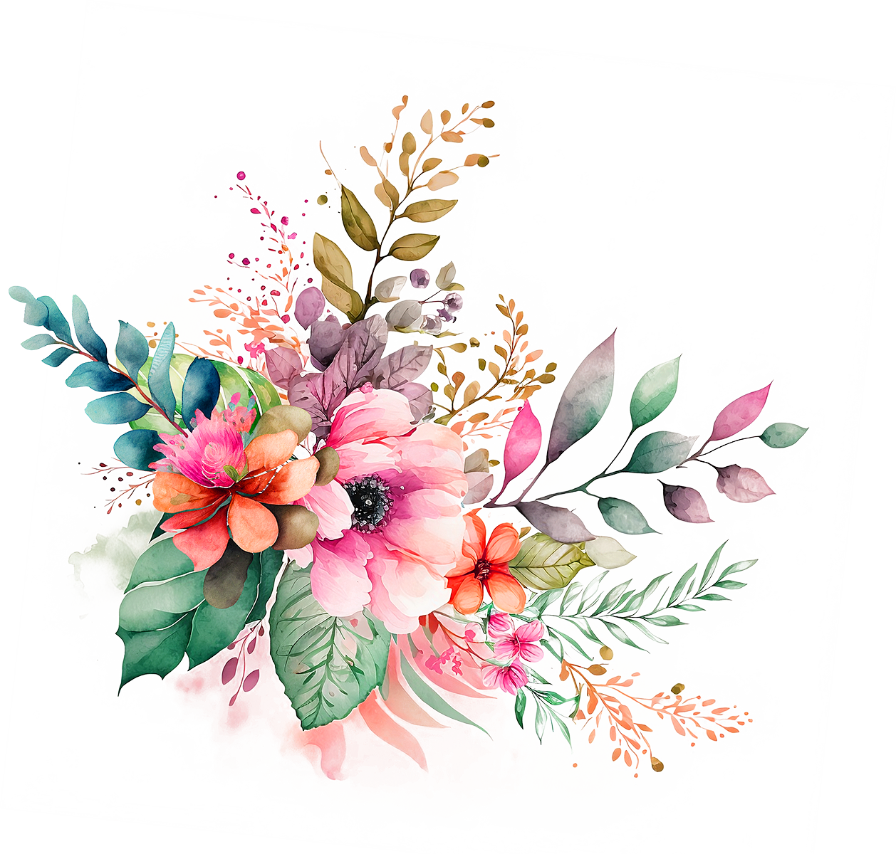 Bouquet high def ition flower clipart photo