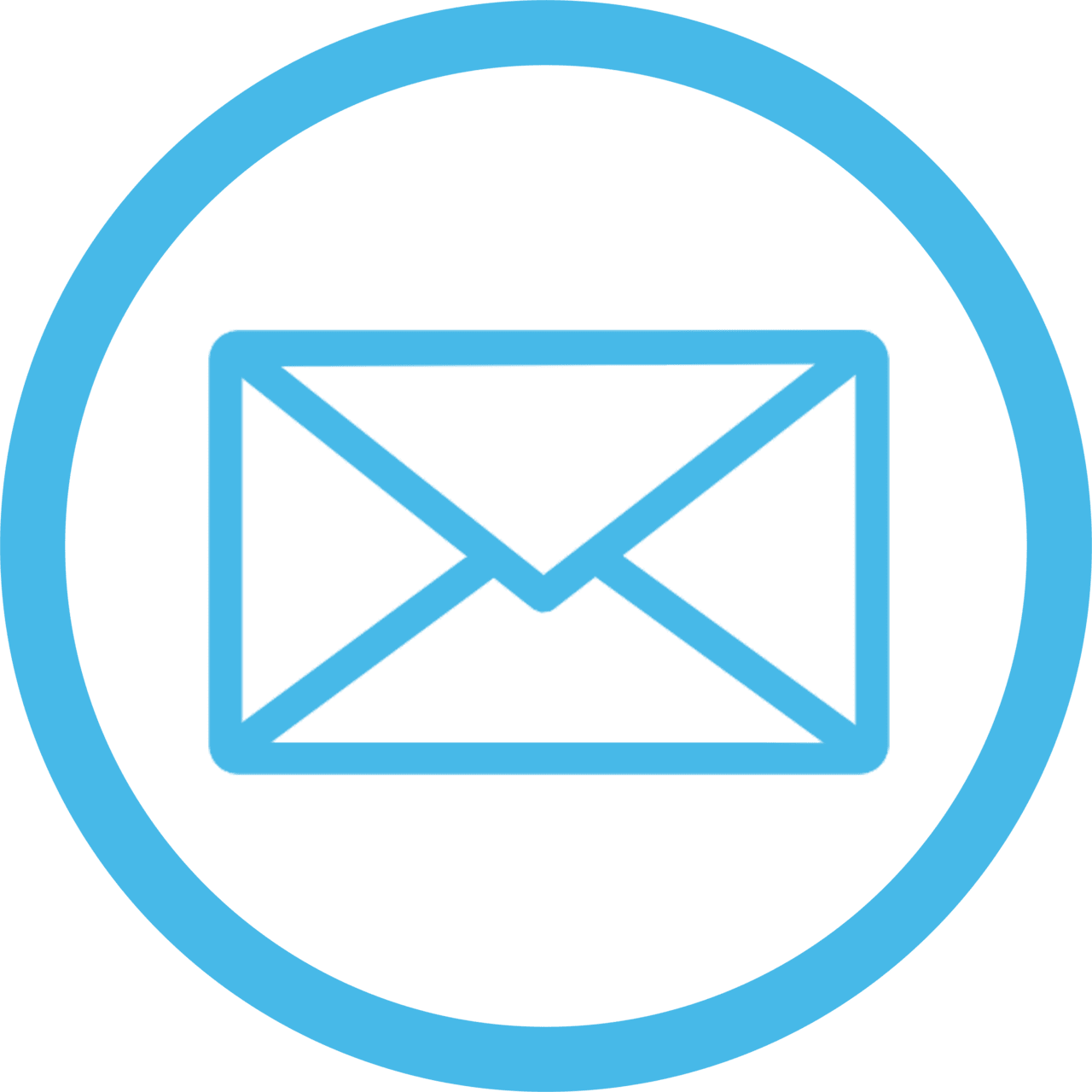 Email blue stic clipart logo