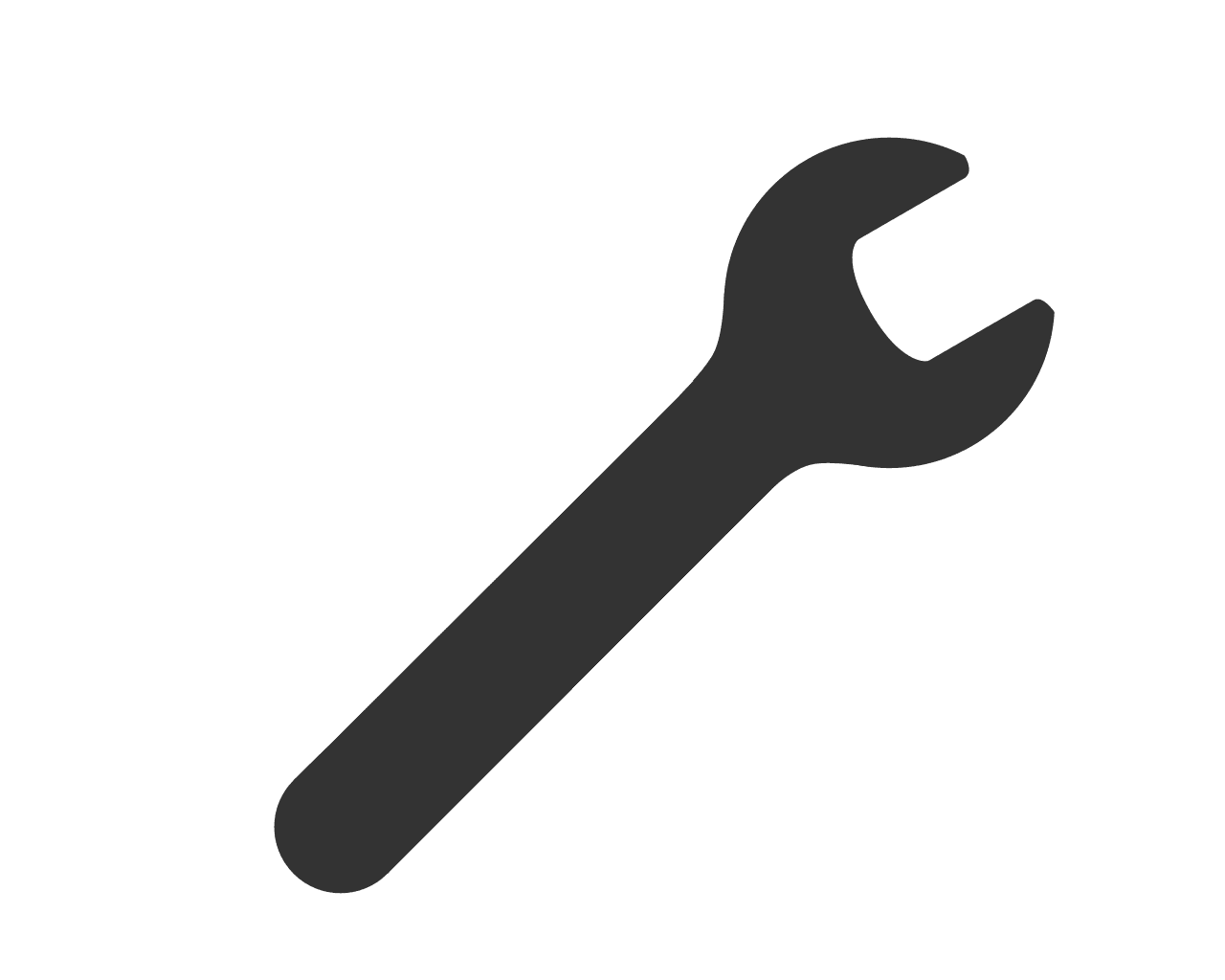 Pictogram puter symbol toolbar wrench clipart vector