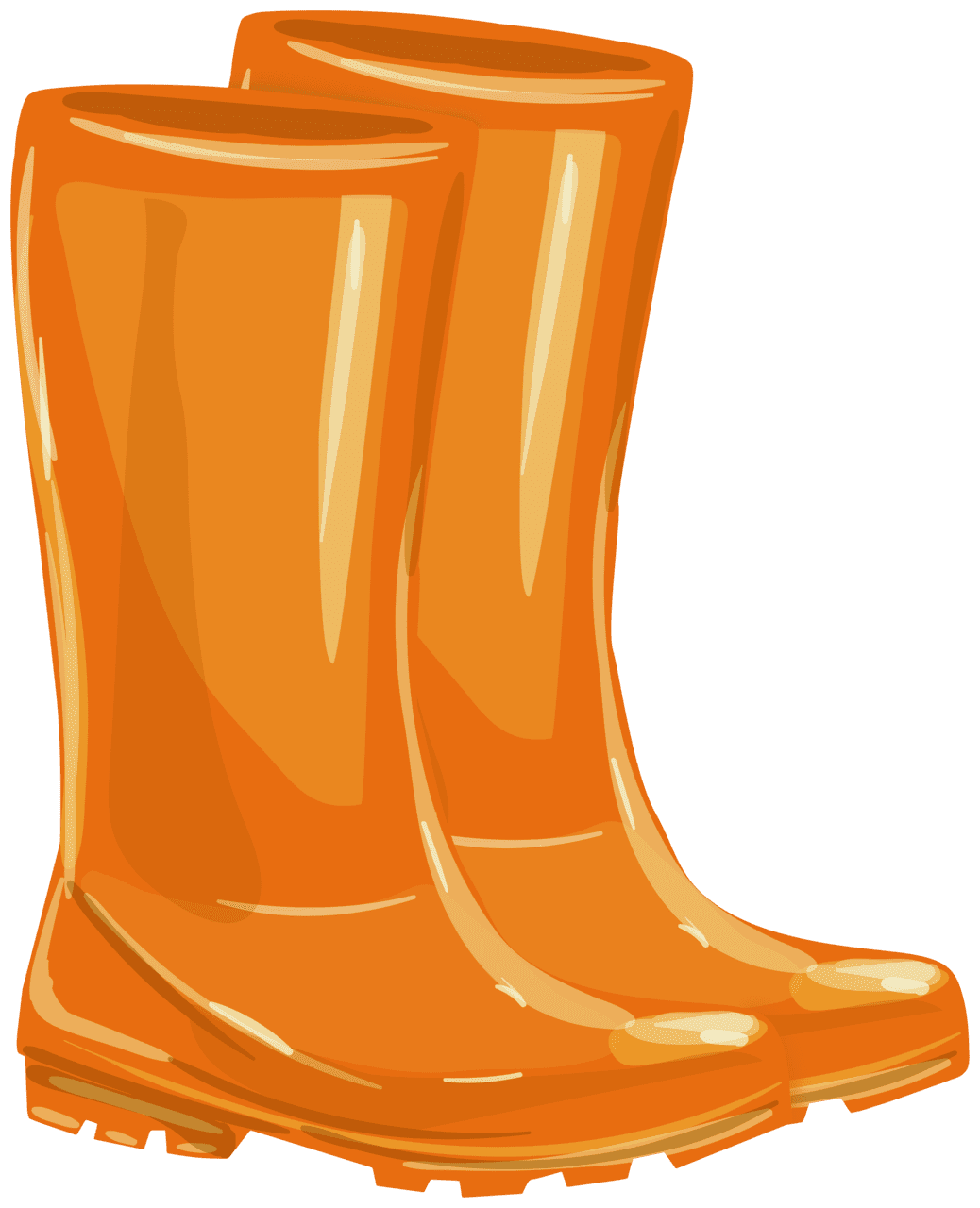 Orange rubber boot clipart high quality images and