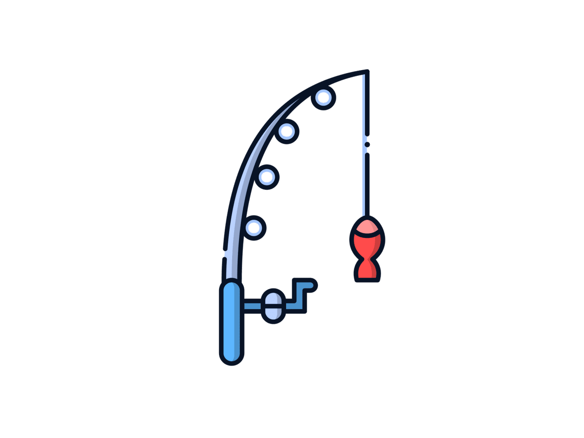 Fishing pole clipart picture