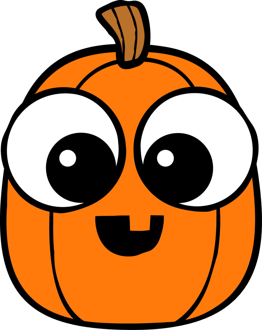 Cute pumpkin pin page clipart clip art 2