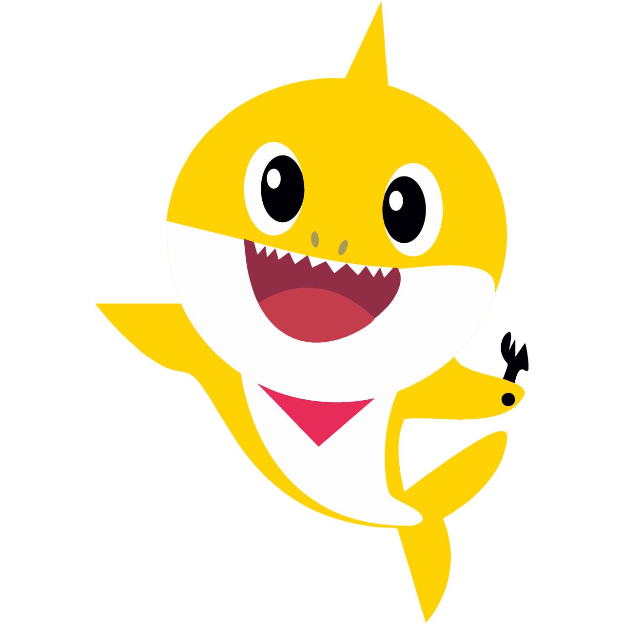 Baby shark clipart logo