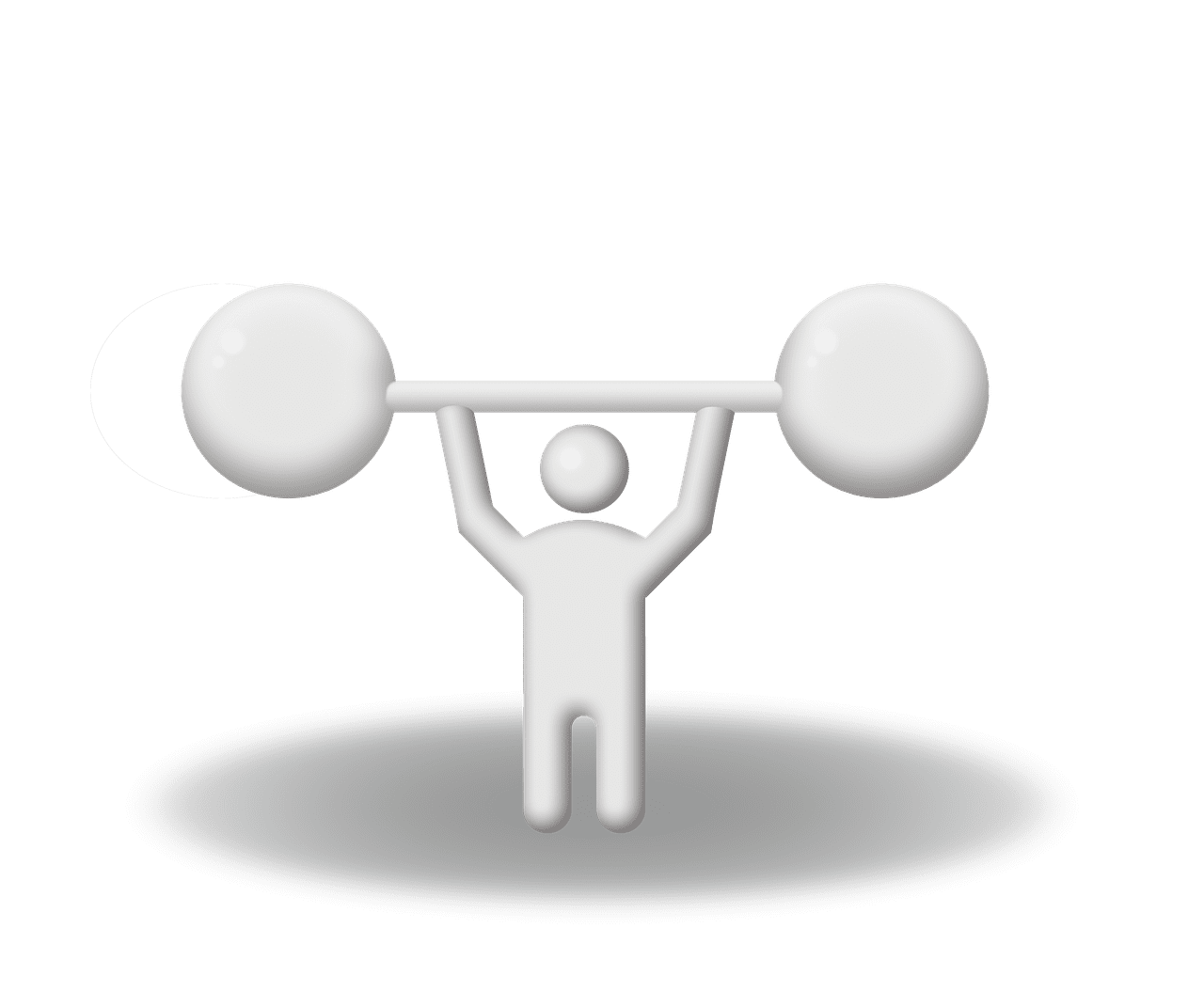 Dumbbell rise exercise image clipart