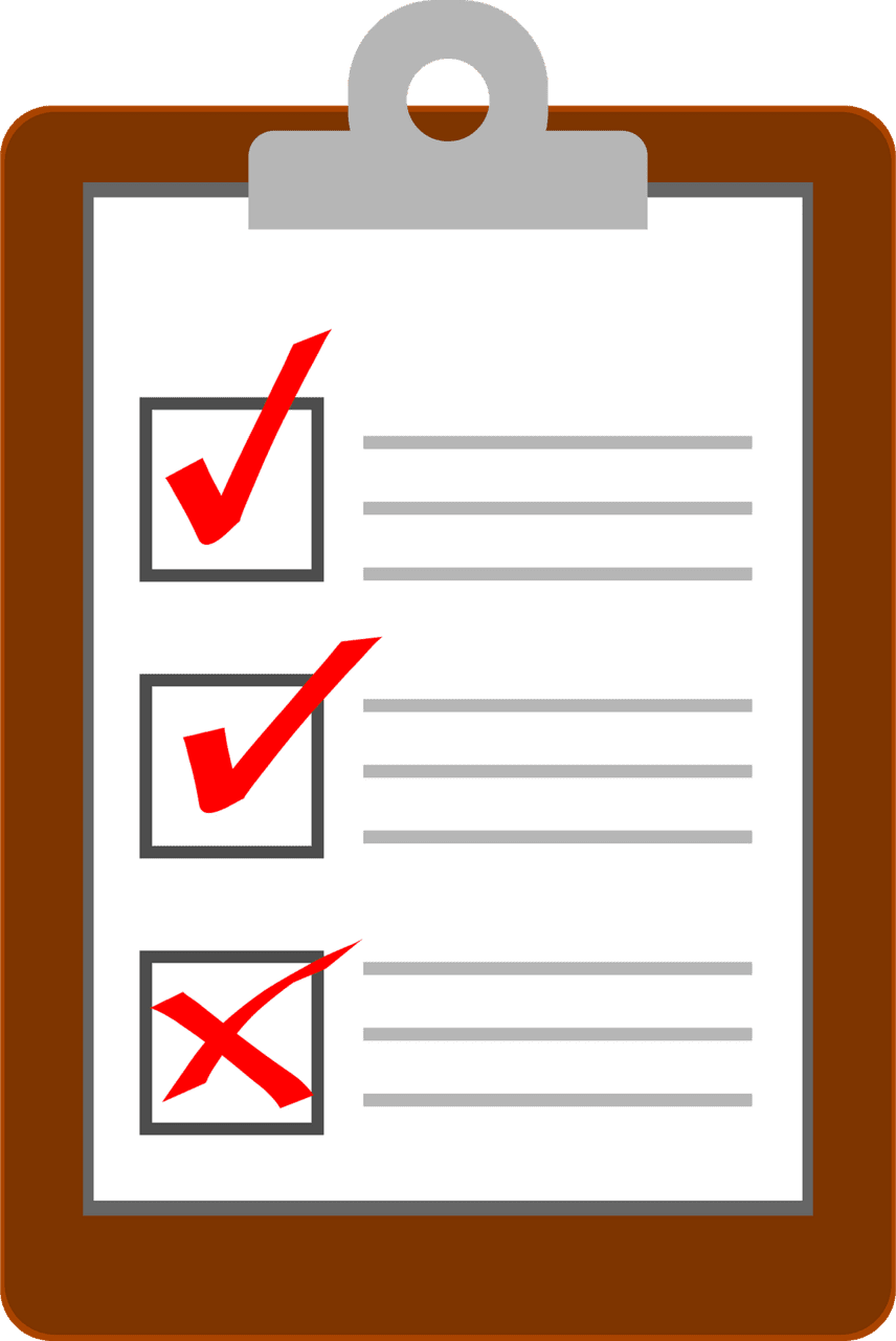 Clipboard and checklist vector clipart images