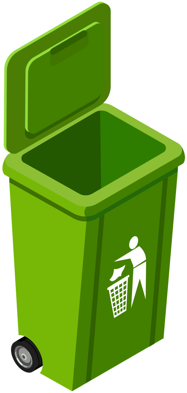 Garbage can of trash vectors and clip art clipart