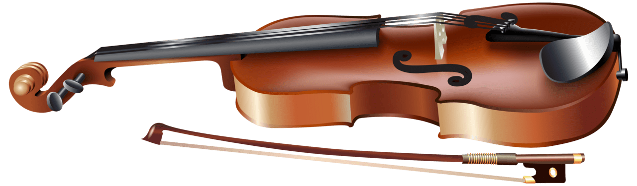 Violin with bow clipart best vector