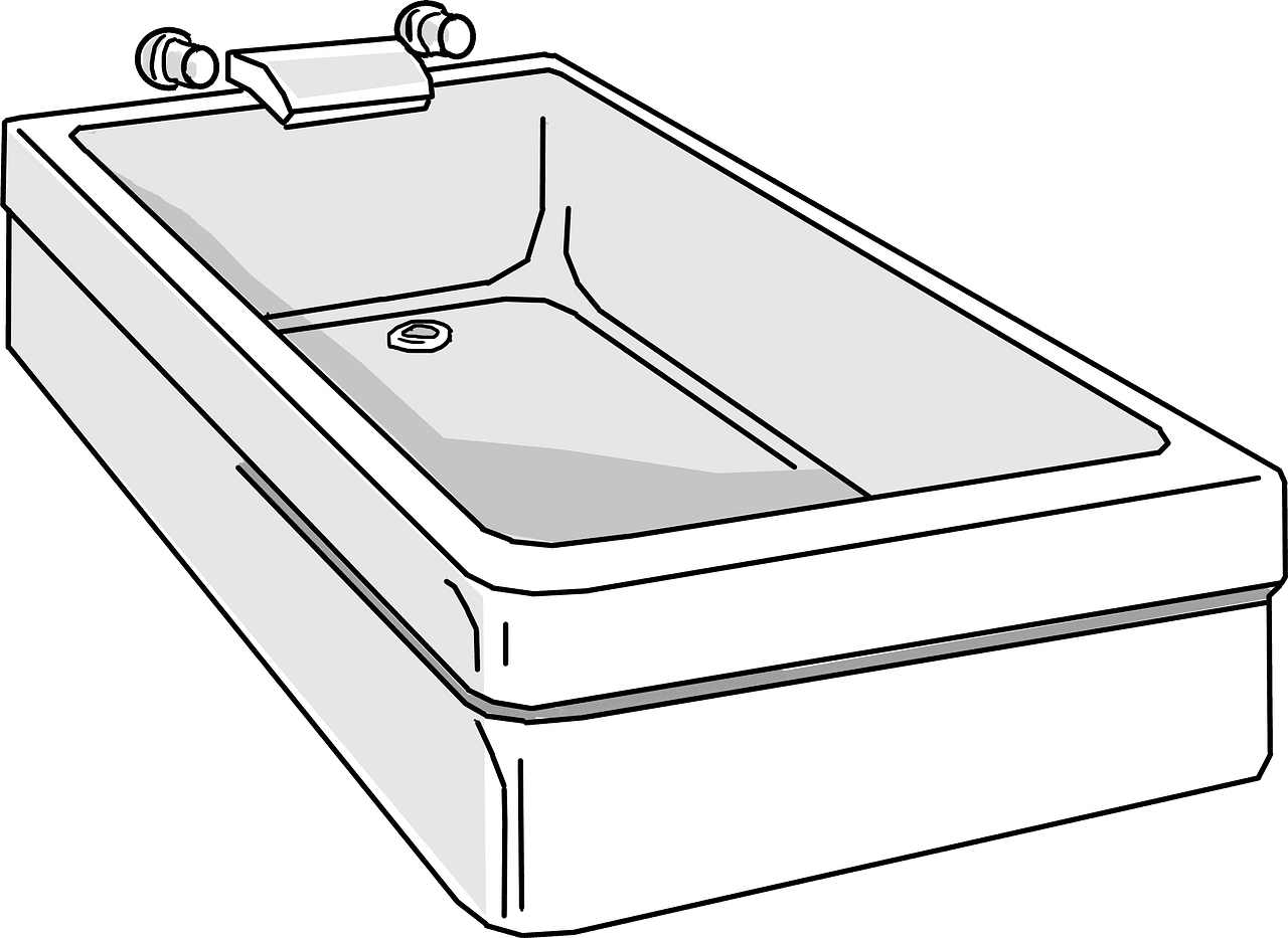 Bathtub vector clipart images 6