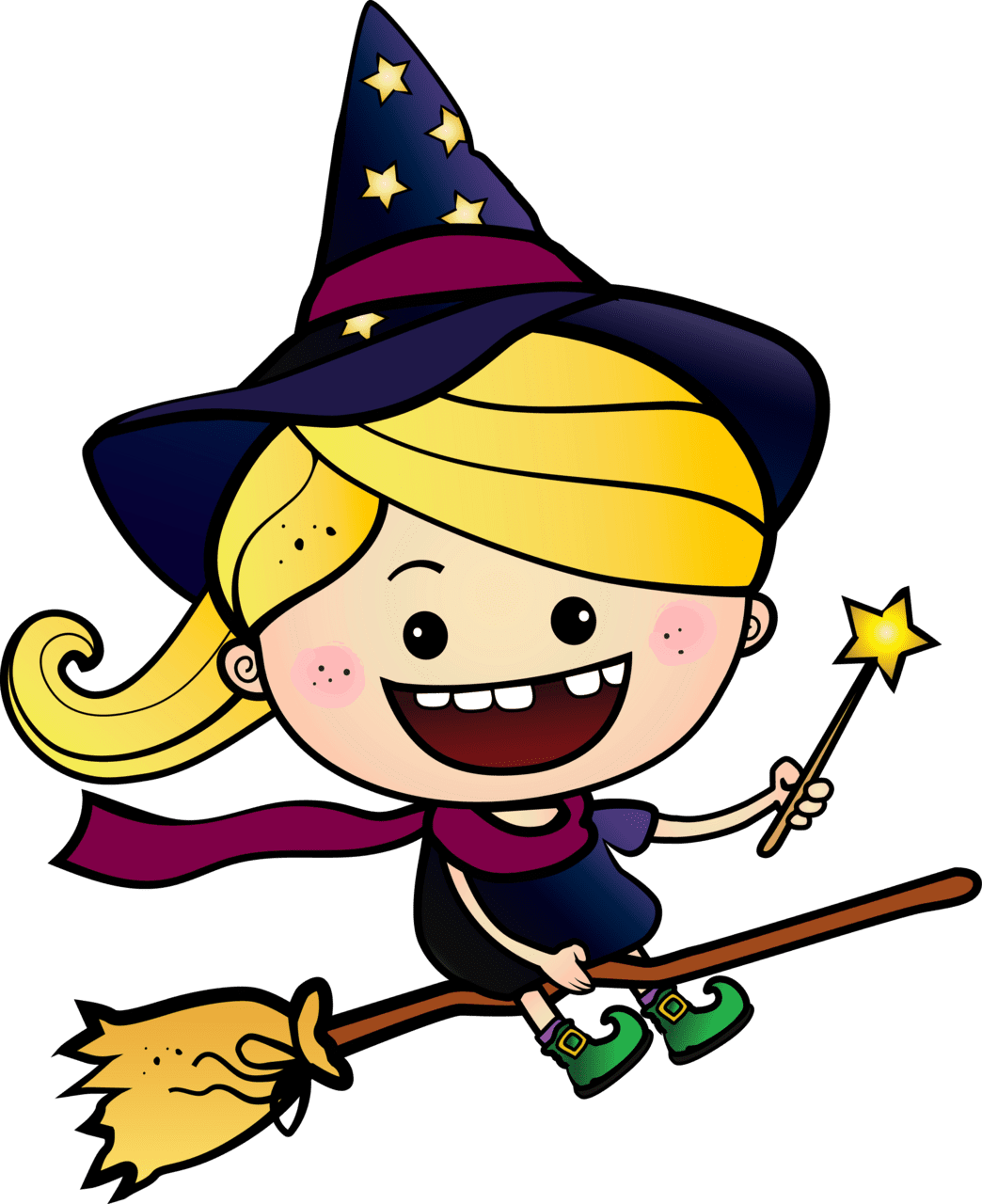 Broom pin page clipart picture 2