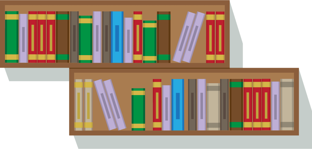 Bookshelf clipart images 3