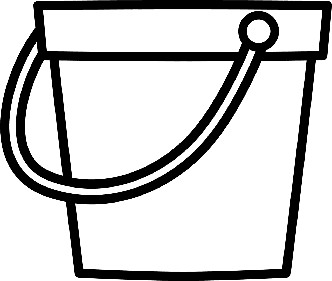 Bucket pin page clipart transparent