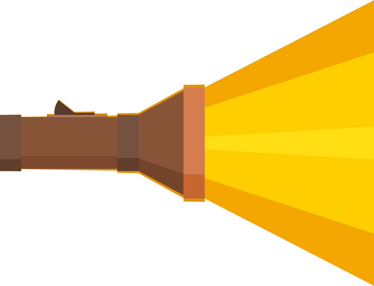 Flashlight light vector clipart images