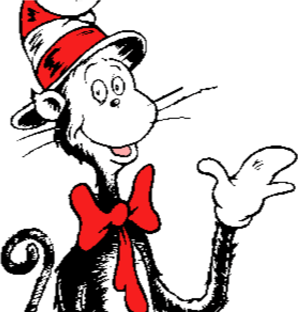 Printable images of dr seuss characters diy cat in the hat sitting clipart 2