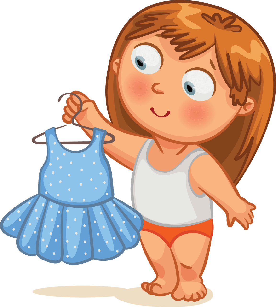 Get dressed pin page clipart image