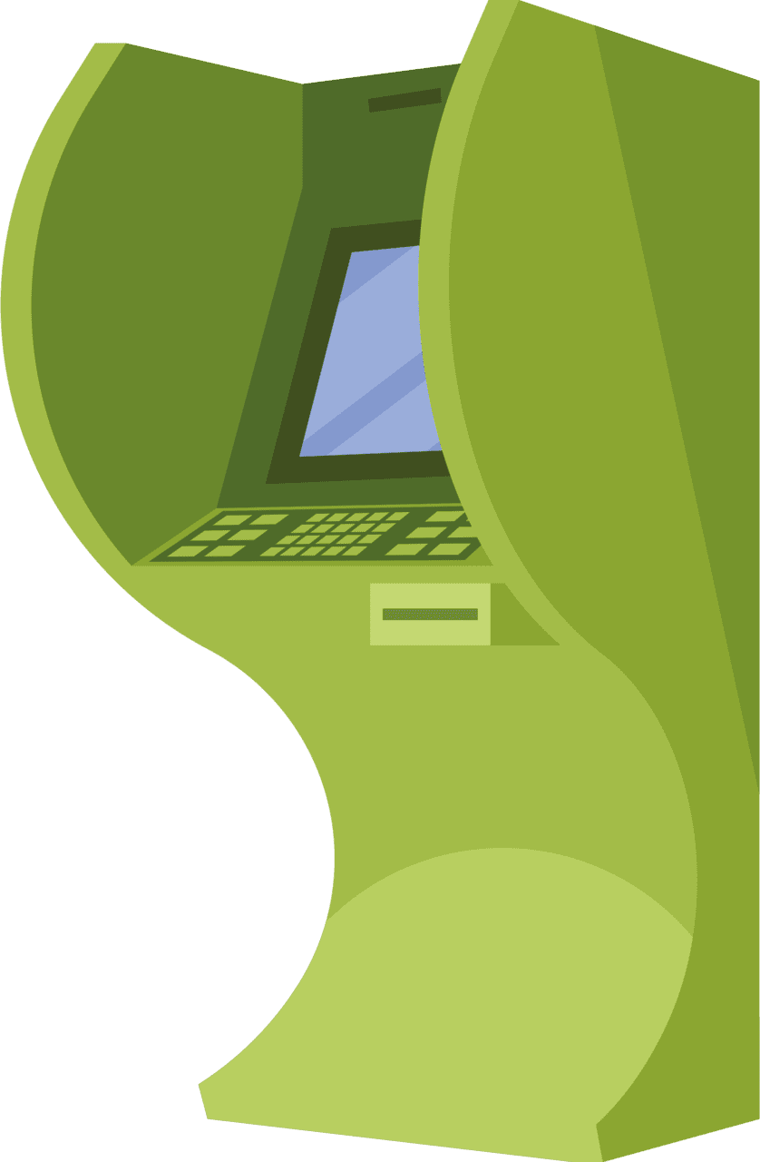 Automatic teller machine clipart vector images