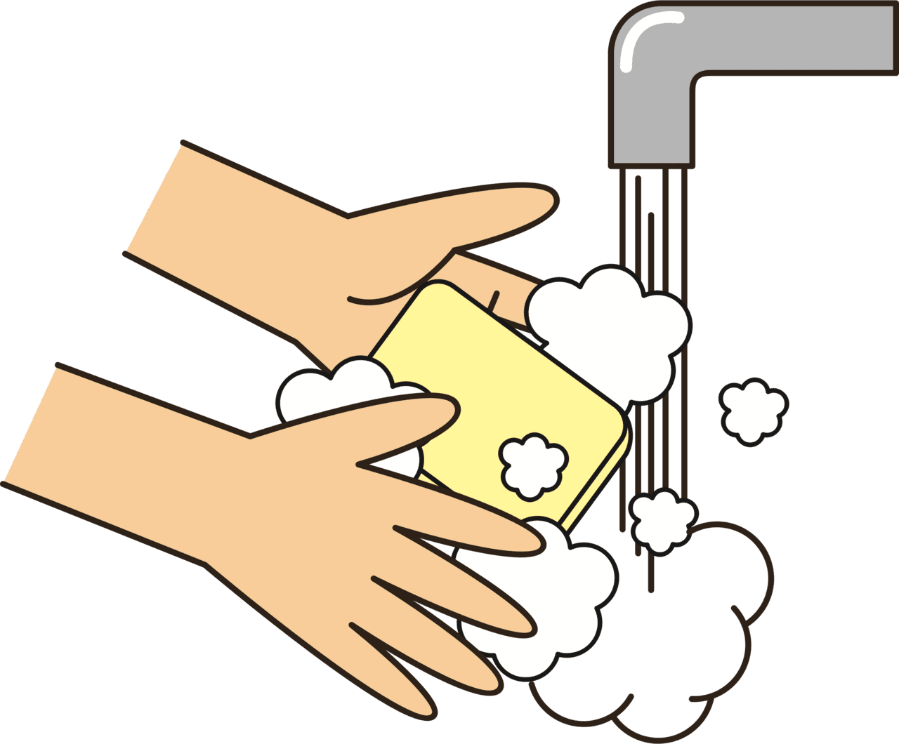 Washing hands image clipart