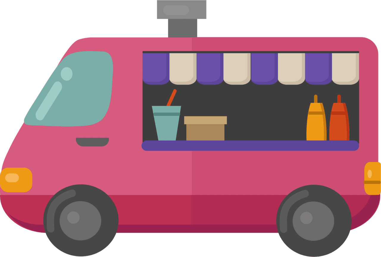 Food truck vector clipart images 2