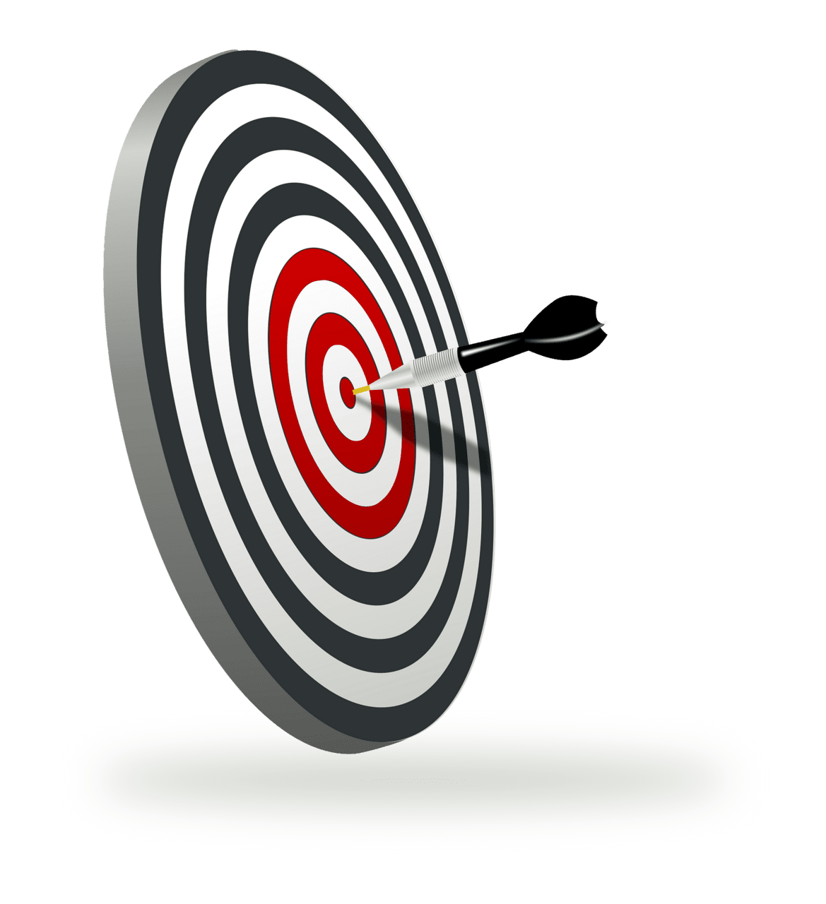 Target with dart vector clipart images