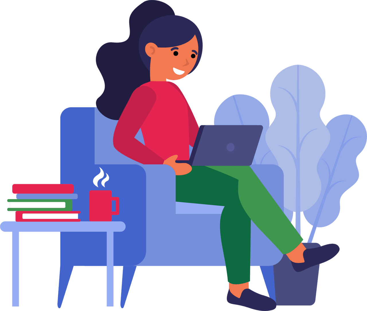 For computer part time jobs home clipart vector