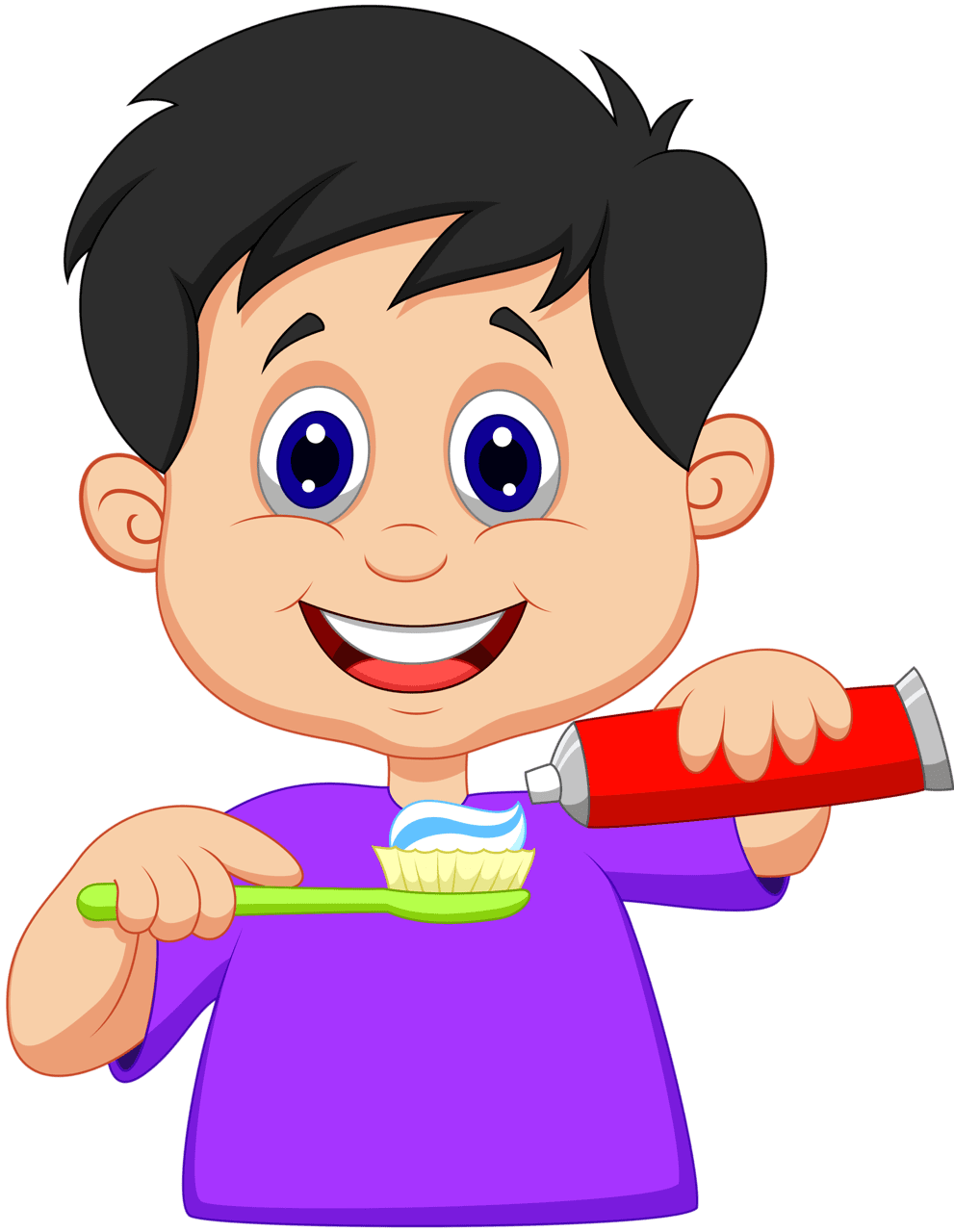 Brushing teeth clipart photo