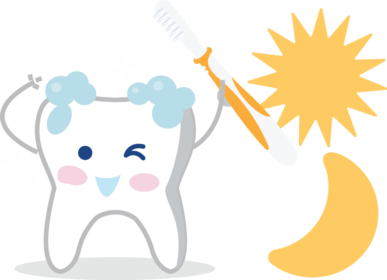 Brushing teeth oral care clipart free