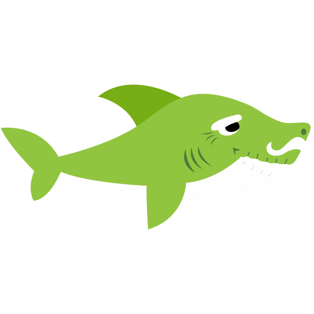 Baby shark grandpa clipart image
