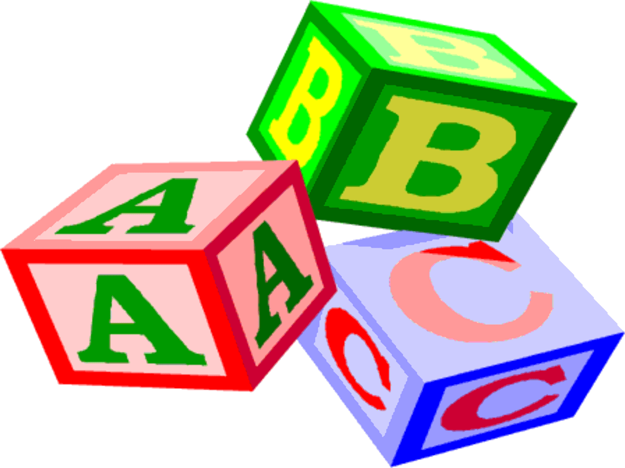 Alphabet blocks cliparts clipart animated clip art