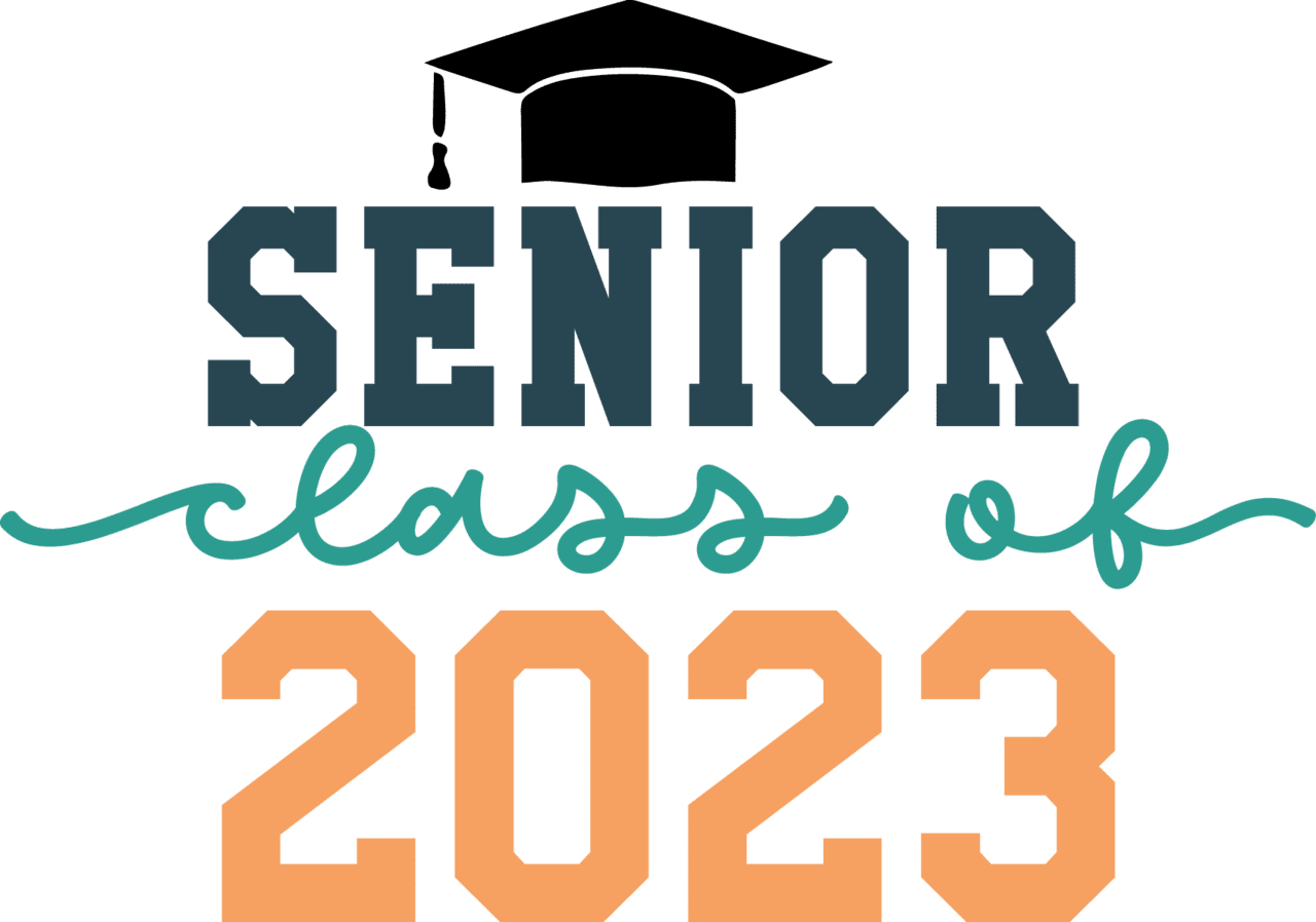 Class of 2023 senior design transfer clipart transparent