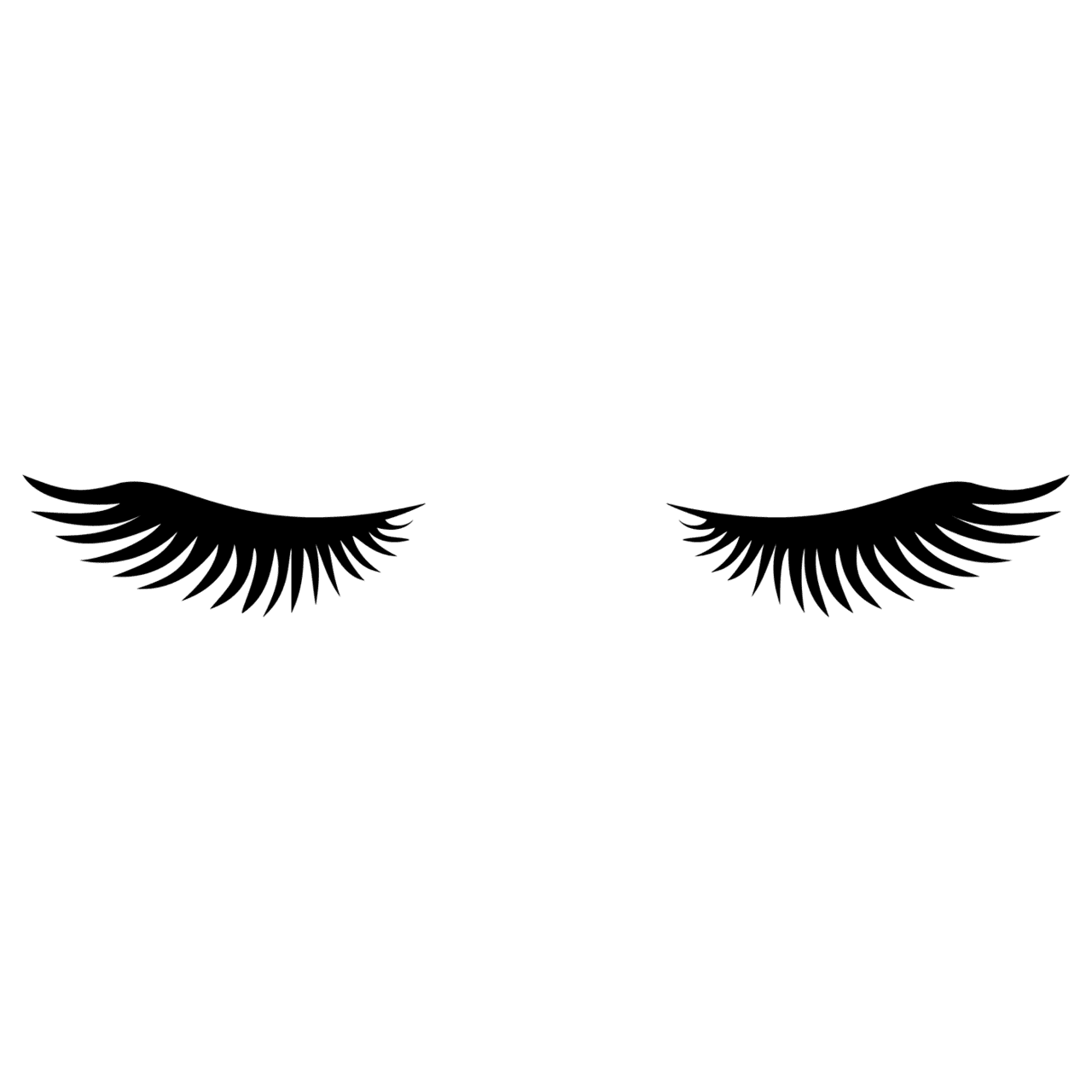 Eyelash pin page clipart vector 3