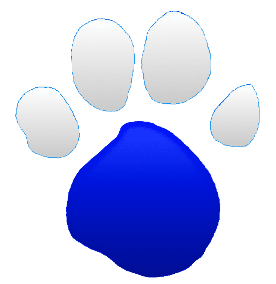 Dog paw pin page clipart logo 2