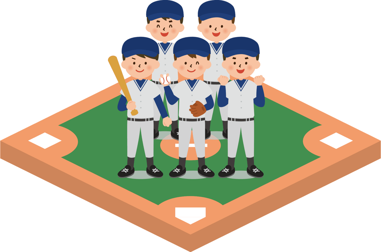 Baseball diamond sports vector clipart images