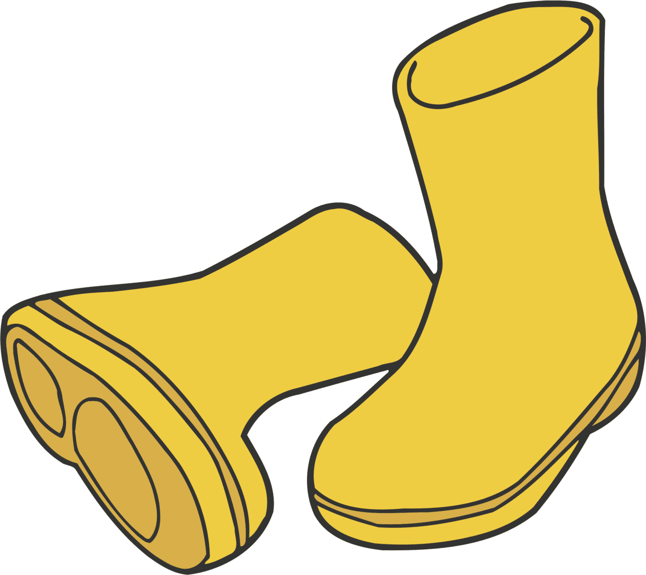 Rubber boot image size clipart