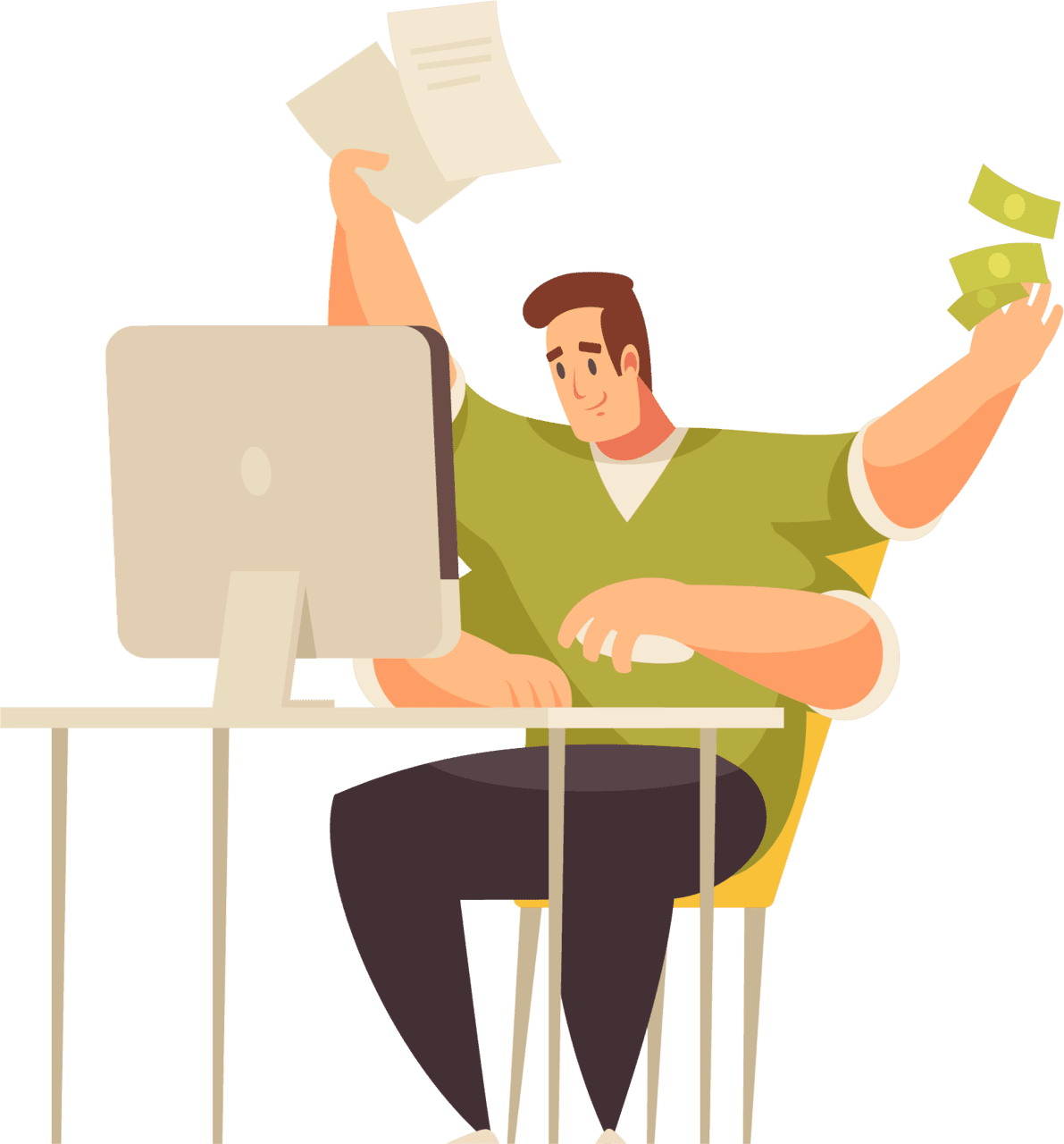 For computer packing work home clipart free