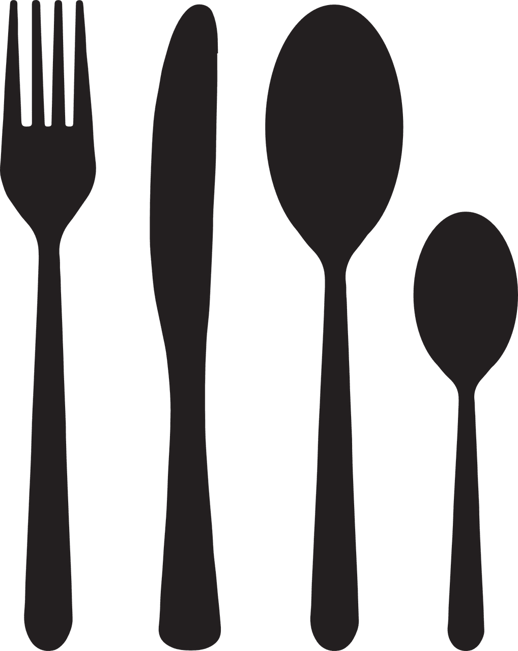Spoon and fork vector graphics high quality designs clipart