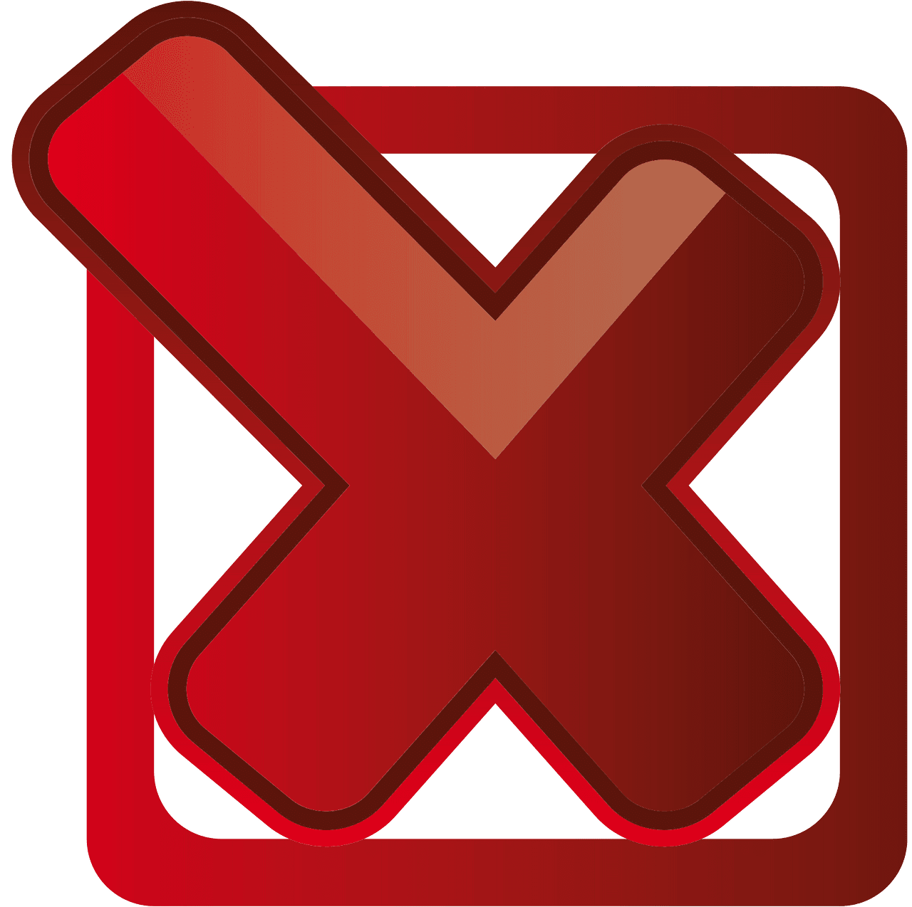 Cross mark vector clipart images