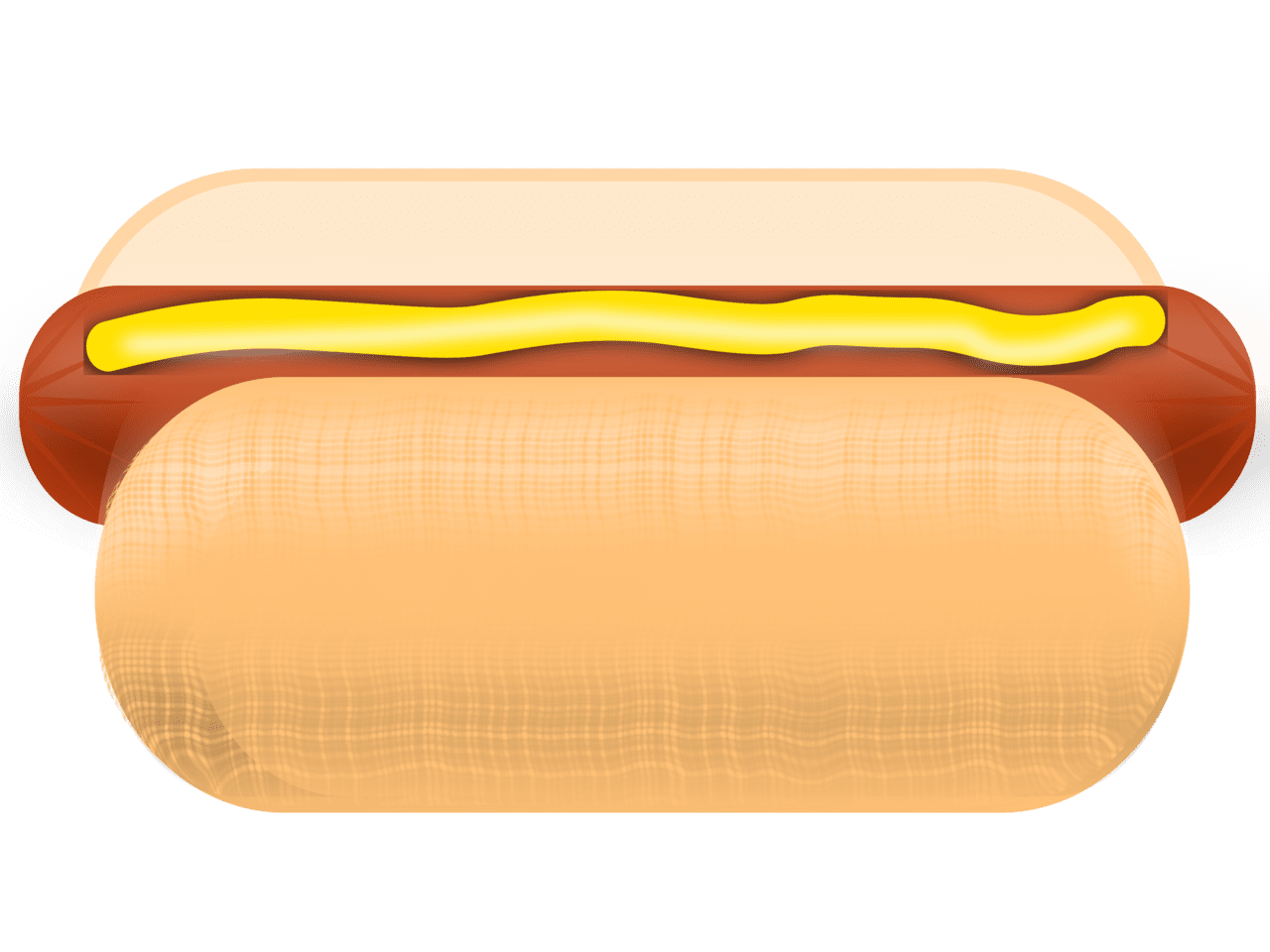 Hotdog hot dog with mustard vector clipart image photo cc images