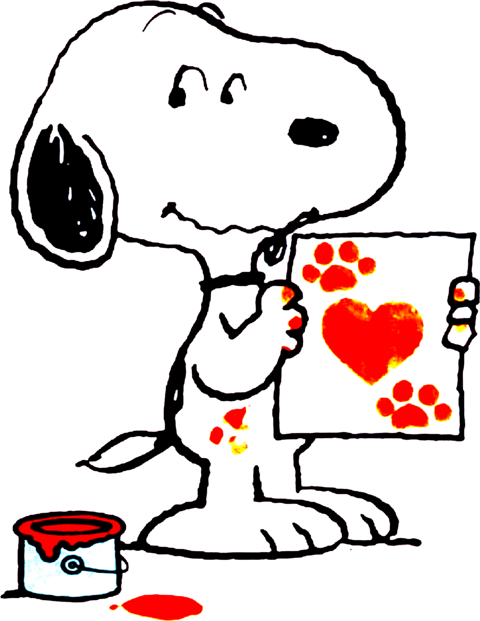 Snoopy valentine valentines day peanuts gang jigsaw happy clipart vector