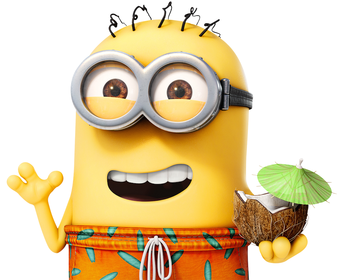 Minion pin page clipart vector