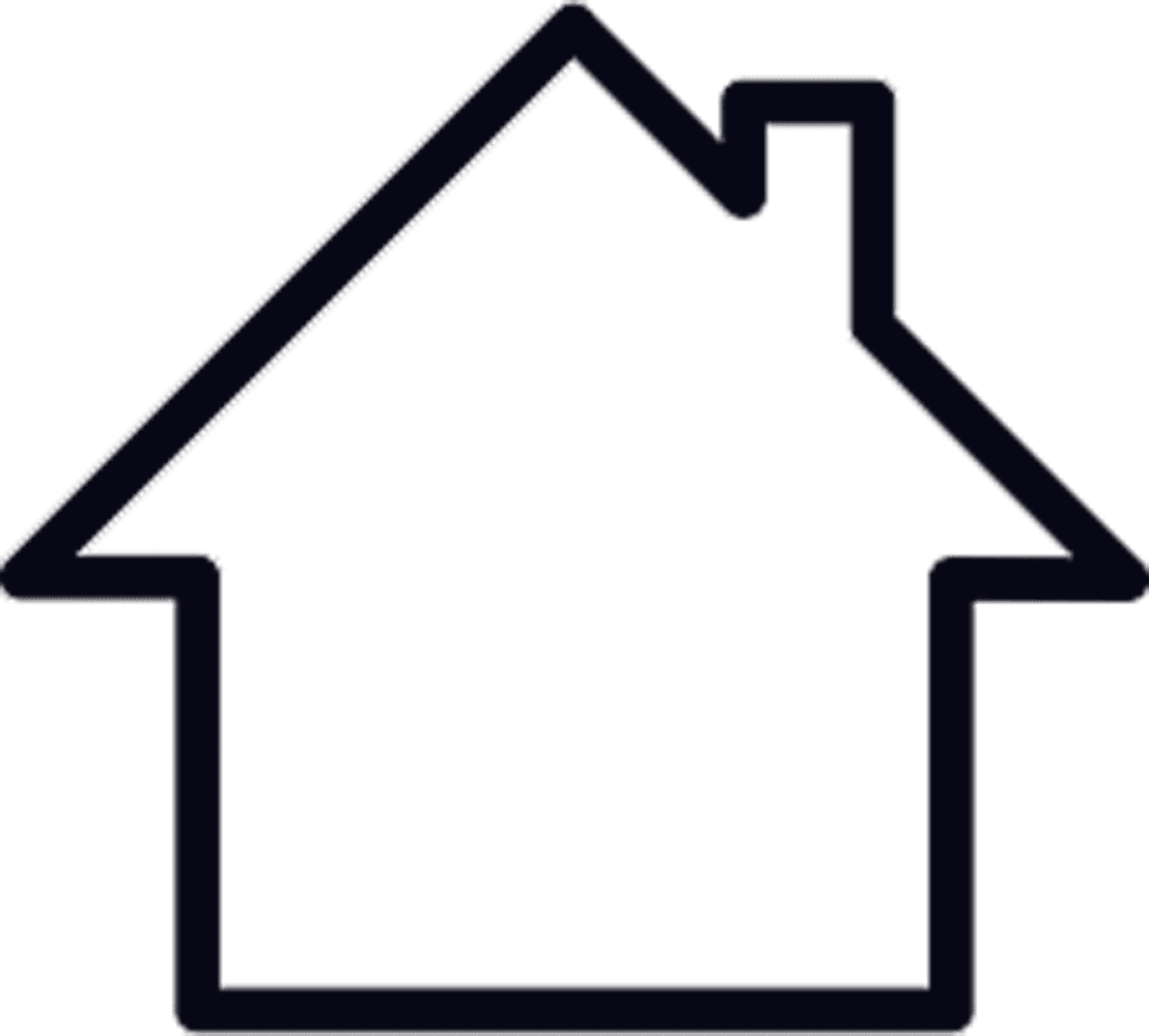 House black and white home shape clipart clip art