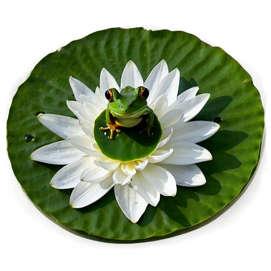 Frog lily pad khv clipart clip art