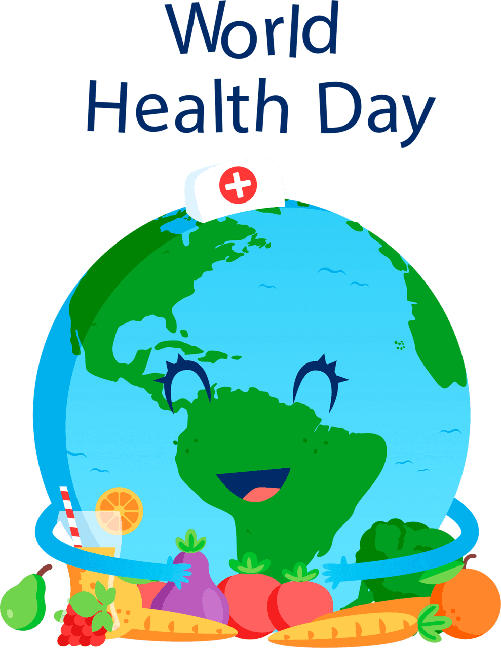 Ternational world health day vector clipart
