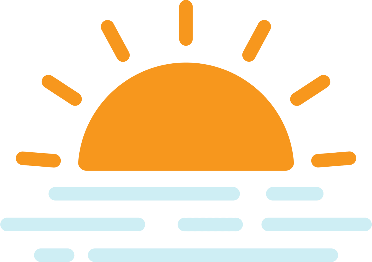 Sunrise sunset vector clipart images 2