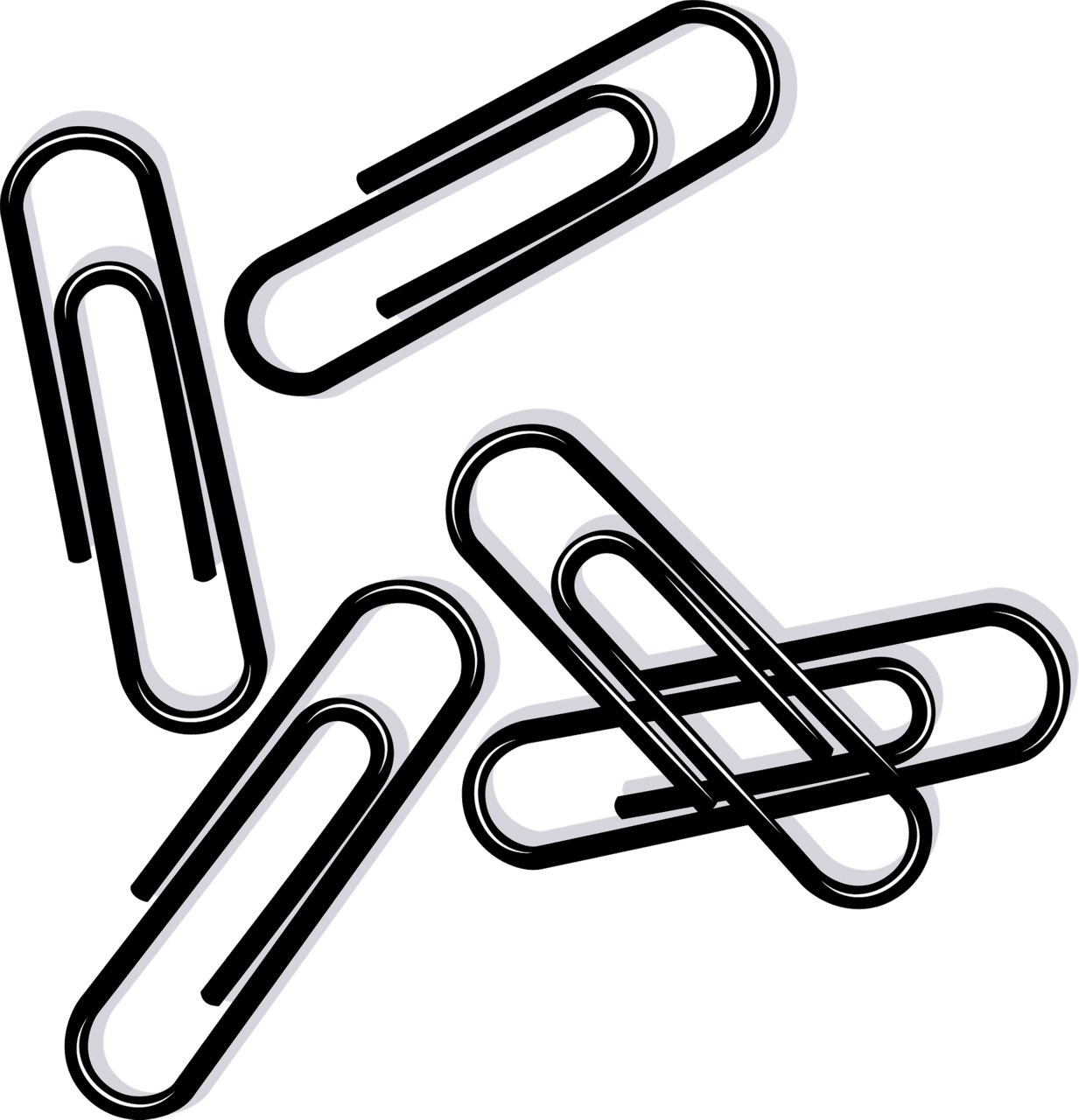 Paper clip paperclips vector clipart images