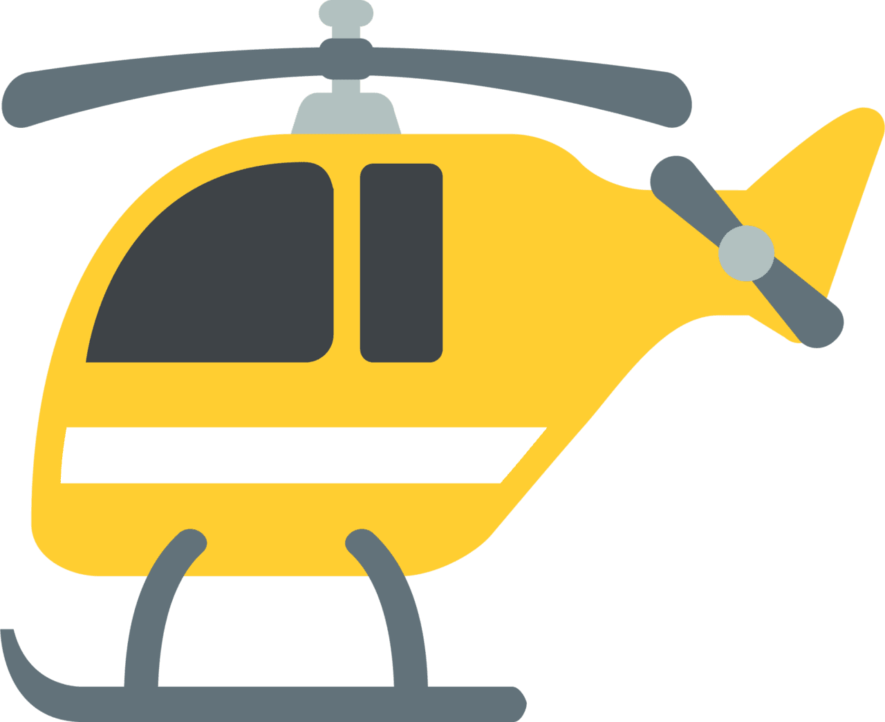 Helicopter emoji for clipart clip art