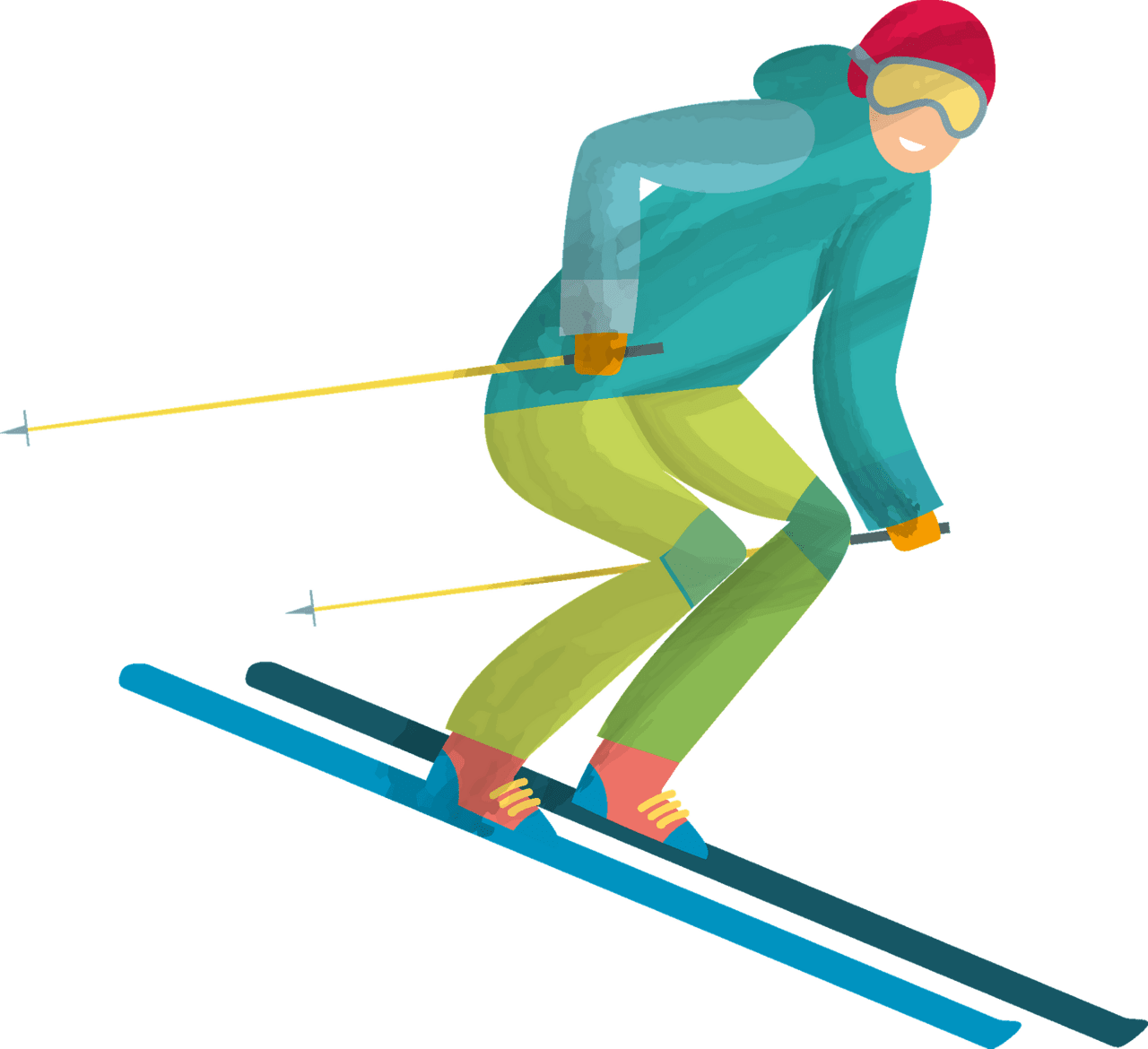 Ski vector clipart images