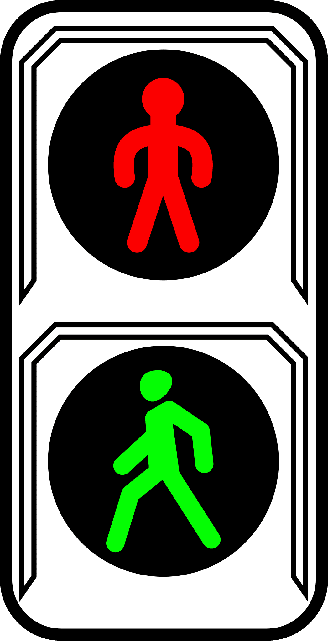 Stoplight ru pedestrian crossing signal clipart transparent