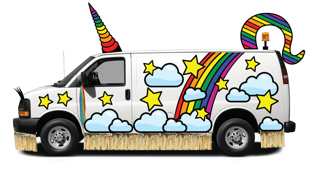 Cast pride van clipart picture
